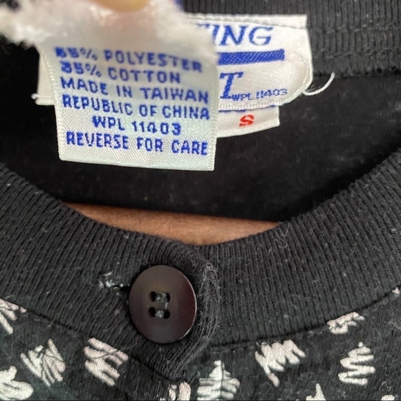 Vintage Starting Point 80s Squiggle Pattern Black & White Pockets Jumpsuit - Picture 5 of 12